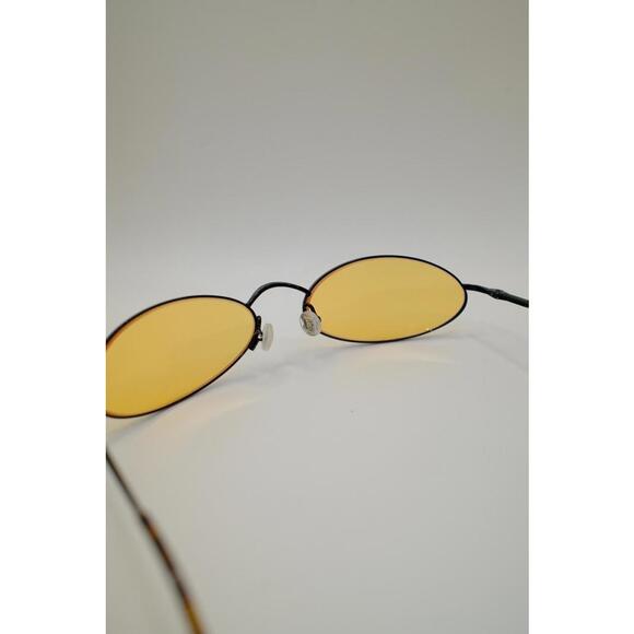90s Katharine Hamnett Oval Frame Yellow Tint Sunglass - Picture 4 of 7